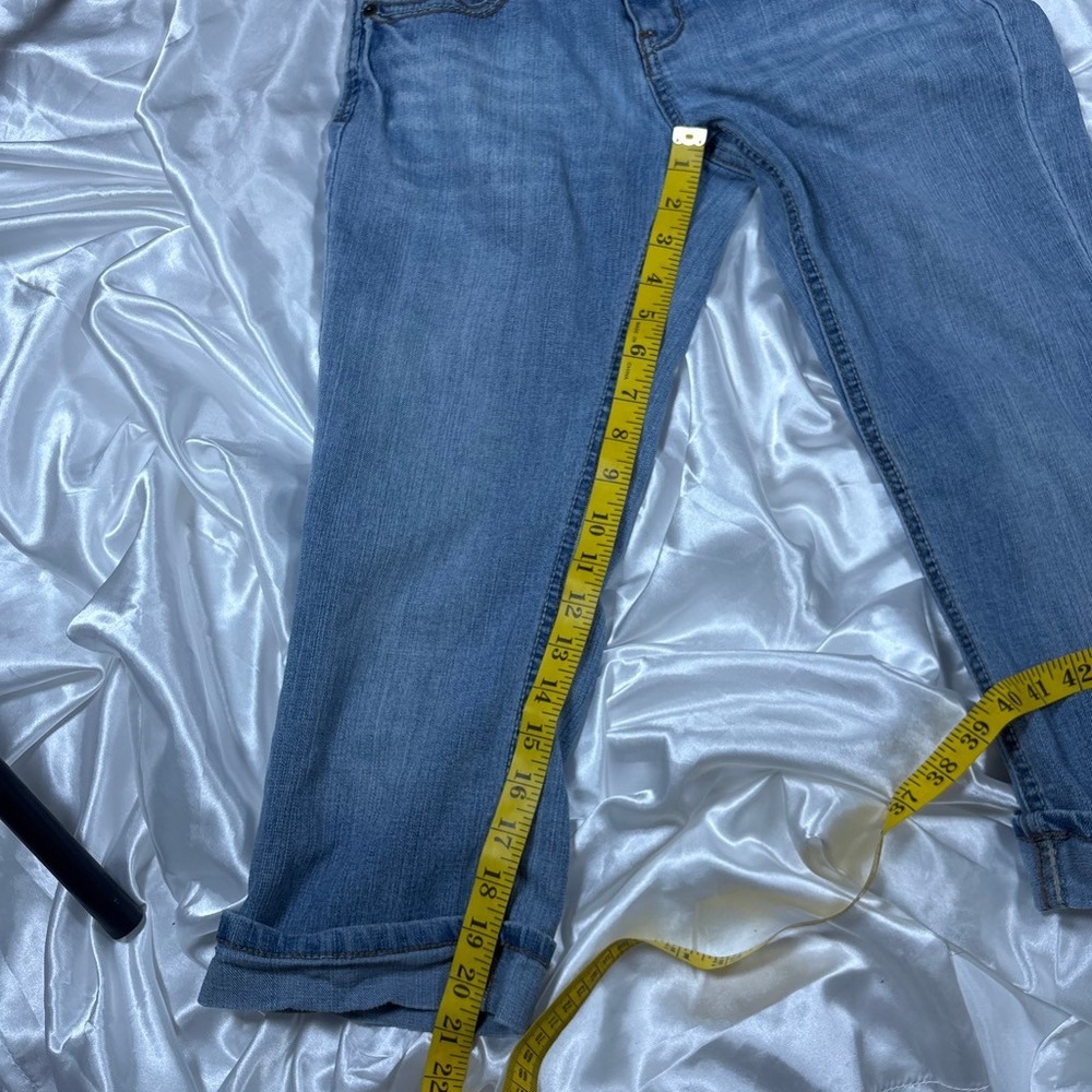 y2k SO Capri Jeans Light Wash Low Rise Cropped Denim Pants Size 3 - Picture 6 of 8